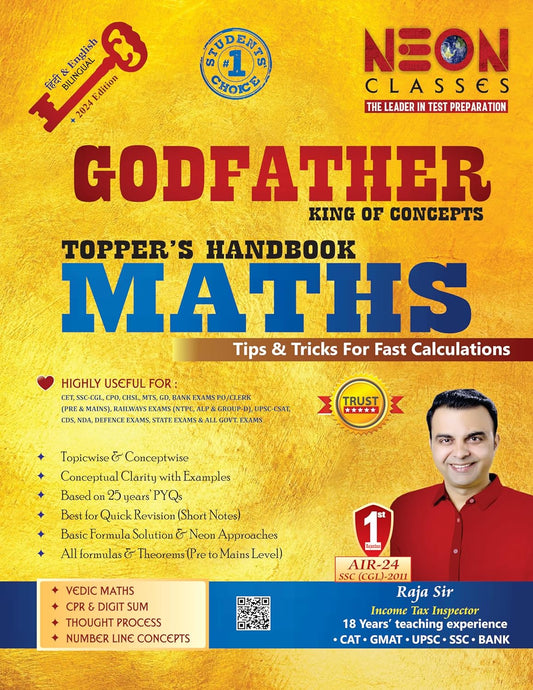 Godfather Maths Book Topicwise and Conceptwise by RAJA SIR