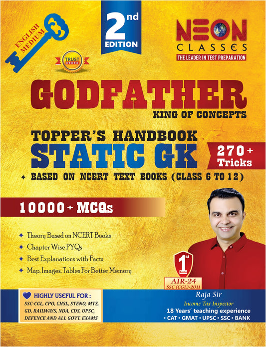 Static G.K. English Medium Second Edition Godfather Topper's Handbook